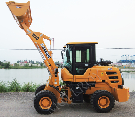 Compact 1.5 Ton Wheel Loader Yunnei Engine YN490 For Municipal Engineering