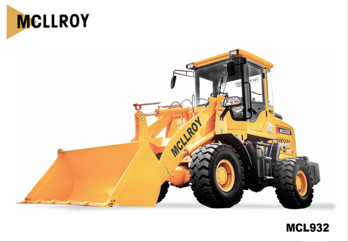 Flexible 2 Ton Wheel Loader Small Articulated 2400rpm For Heavy Work