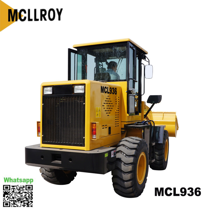 Compact Front End Heavy Equipment Wheel Loader 3500mm Dump With Hydraulic Pilot