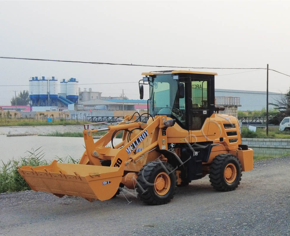 Compact 1.5 Ton Wheel Loader Yunnei Engine YN490 For Municipal Engineering