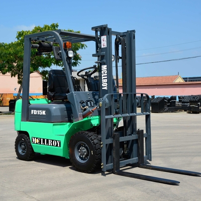 3 Meter Lift Height Diesel Counterweight Forklift FD15 Dynamic Load Sensing Sistem kemudi hidrolik
