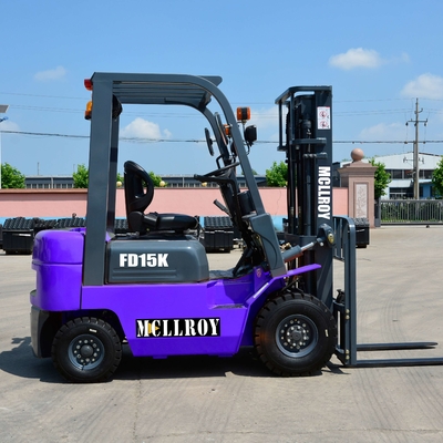 12° Mast Tilt Diesel Powered Forklift FD15 Ban Depan 6.50-10-10PR