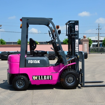 Compact Diesel Counterweight Forklift FD15 Operasi Nyaman Perawatan Mudah