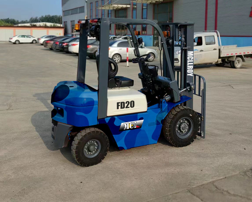 Truk Forklift Diesel IC Ergonomik Max.Kecepatan perjalanan dengan muatan penuh 19 Km/H