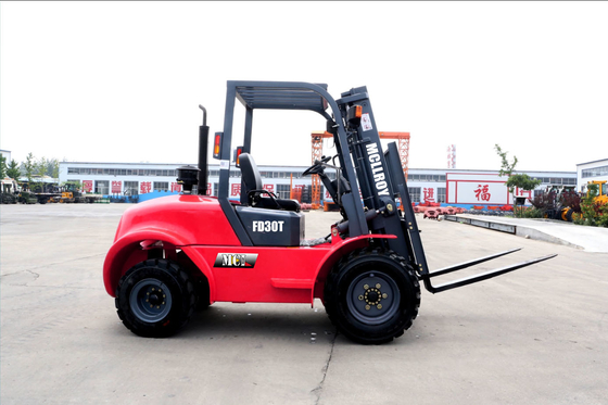Truk forklift Diesel All-terrain yang dapat disesuaikan
