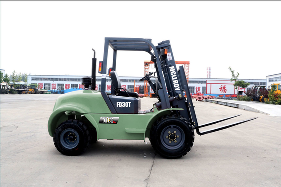 Lebar keseluruhan1160 mm Platform stabil semua medan truk forklift tinggi garpu bebas 100 mm aman